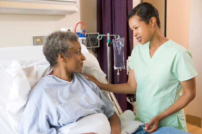 A nurse is caring for a client who has copd.